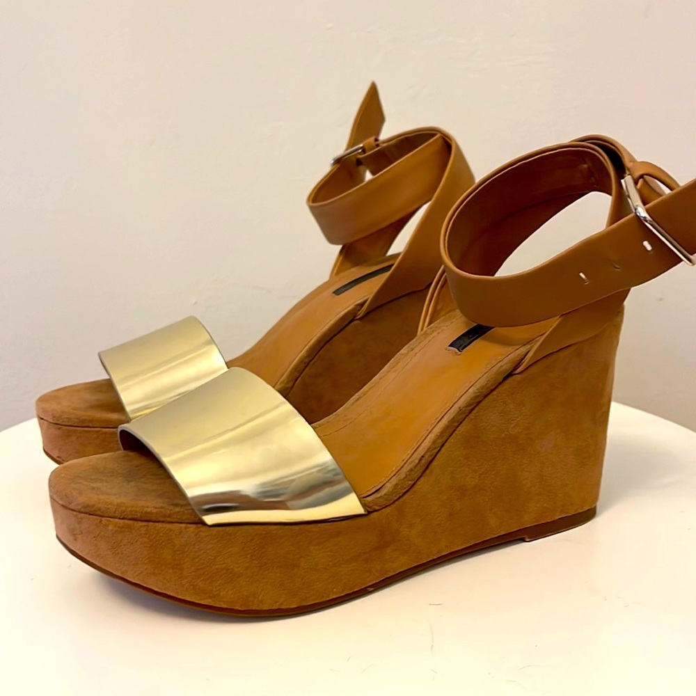 Zara wedge sandals